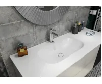 SAPHO IMPALA umyvadlo pod desku, Rockstone, 67,2x35,5cm, bílá mat (4)