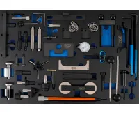 BGS Vložka do dílenského vozíku 3/3: souprava nářadí k nastavení motoru, pro Ford, VAG, Mazda BGS Vložka do dílenského vozíku 3/3: souprava nářadí k nastavení motoru, pro Ford, VAG, Mazda