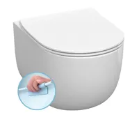 KERASAN FLO závěsná WC mísa, Rimless, 37x54cm, bílá KERASAN FLO závěsná WC mísa, Rimless, 37x54cm, bílá