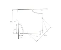 PROFI-RICH Sprchový kout čtvercový  90x90x190 chrom - sklo - čiré CK70111E (1)