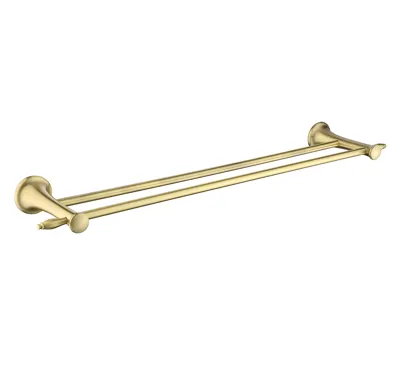 NOVASERVIS Dvojitý držák ručníků ANTICA 600 mm, bronz - AAI10BR