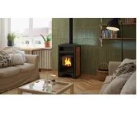 HS Flamingo Krbová kamna AQUAFLAM VARIO ® BARMA 11/7kW dlažba Ořech, elektronická regulace (19)