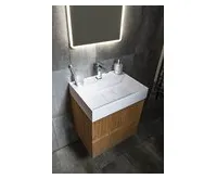 SAPHO GODIVA umyvadlo, litý mramor, 58x44cm, bílá (1)