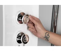 POLYSAN LUK termostatický sprchový panel rohový 250x1300mm, bílá (4)