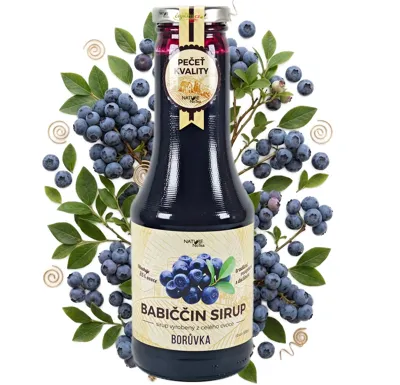Nature NoTea s.r.o. Babiččin sirup - Borůvka 0.5l