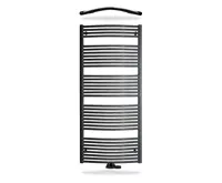 Koupelnový radiátor Thermal KDO-SP 750/1680 středové připojení - černý mat