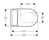 GEBERIT závěsný AquaClean TUMA Classic se sprchovacími funkcemi, Alpská bílá (4)
