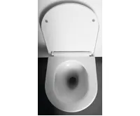 AQUALINE DENICA závěsná WC mísa, Vortex Rimless, 36x52cm, bílá (7)