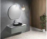 GSI SAND/NUBES keramické umyvadlo na desku 50x38cm, černá mat (3)