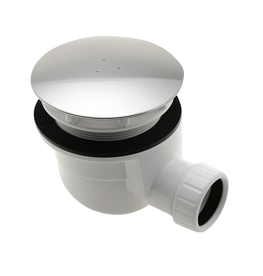 Gelco gelco vaničkový sifon, průměr 90mm, dn40, krytka nerez lesk