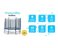 GoodJump 4UPVC trampolína 366 cm s ochrannou sítí + žebřík + krycí plachta (4)