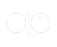 SAPHO NOTION SLIM kulaté zrcadlo v rámu ø 50cm, černá mat (9)