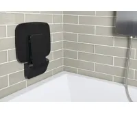 POLYSAN SAAP BLACK sklopné sedátko do sprchového koutu, 35x32,8cm, černá (3)