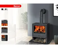 PLAMEN Litinová krbová kamna BARUN - černá (11)