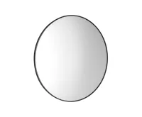 SAPHO AROWANA kulaté zrcadlo v rámu ø 60cm, černá mat