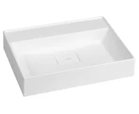 SAPHO GODIVA umyvadlo, litý mramor, 58x44cm, bez otvoru, bílá SAPHO GODIVA umyvadlo, litý mramor, 58x44cm, bez otvoru, bílá