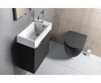 SAPHO ARIANA umývátko, litý mramor, 50x25cm, baterie vpravo, bílá (4)