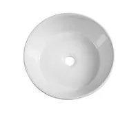 AQUALINE Keramické umyvadlo na desku, Ø 40cm, bílá (1)