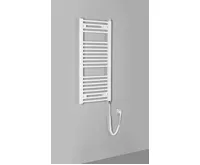 AQUALINE ORBIT-E elektrické otopné těleso oblé 450x960 mm, 300 W, bílá (3)