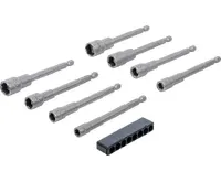 BGS Hlavice nástrčné šestihranné hlavic, velmi dlouhých, pohon vnější šestihran 6,3 mm (1/4") (1)