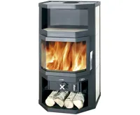 ABX Fjord 6 Krbová kamna černý plech (dělené sklo) | AKCE Zdravá láhev 0,7l