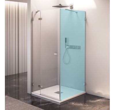 POLYSAN FORTIS EDGE sprchové dveře bez profilu 800mm, čiré sklo, levé