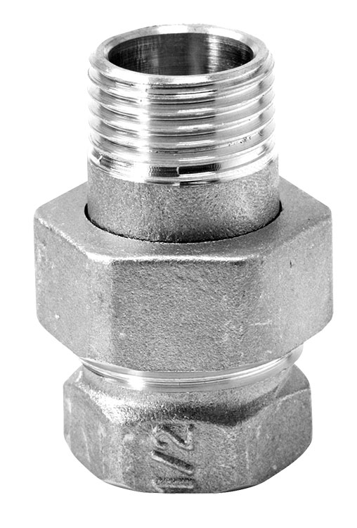 Novaservis topenářské šroubení s plochým těsněním, přímé, niklované 3/4" - ft211/20