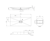 SAPHO TONGA umyvadlo, litý mramor, 121x50cm, kryt výpusti, bílá (5)