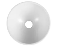 SAPHO MINOR umývátko na desku, litý mramor, Ø 26cm, bílá (7)