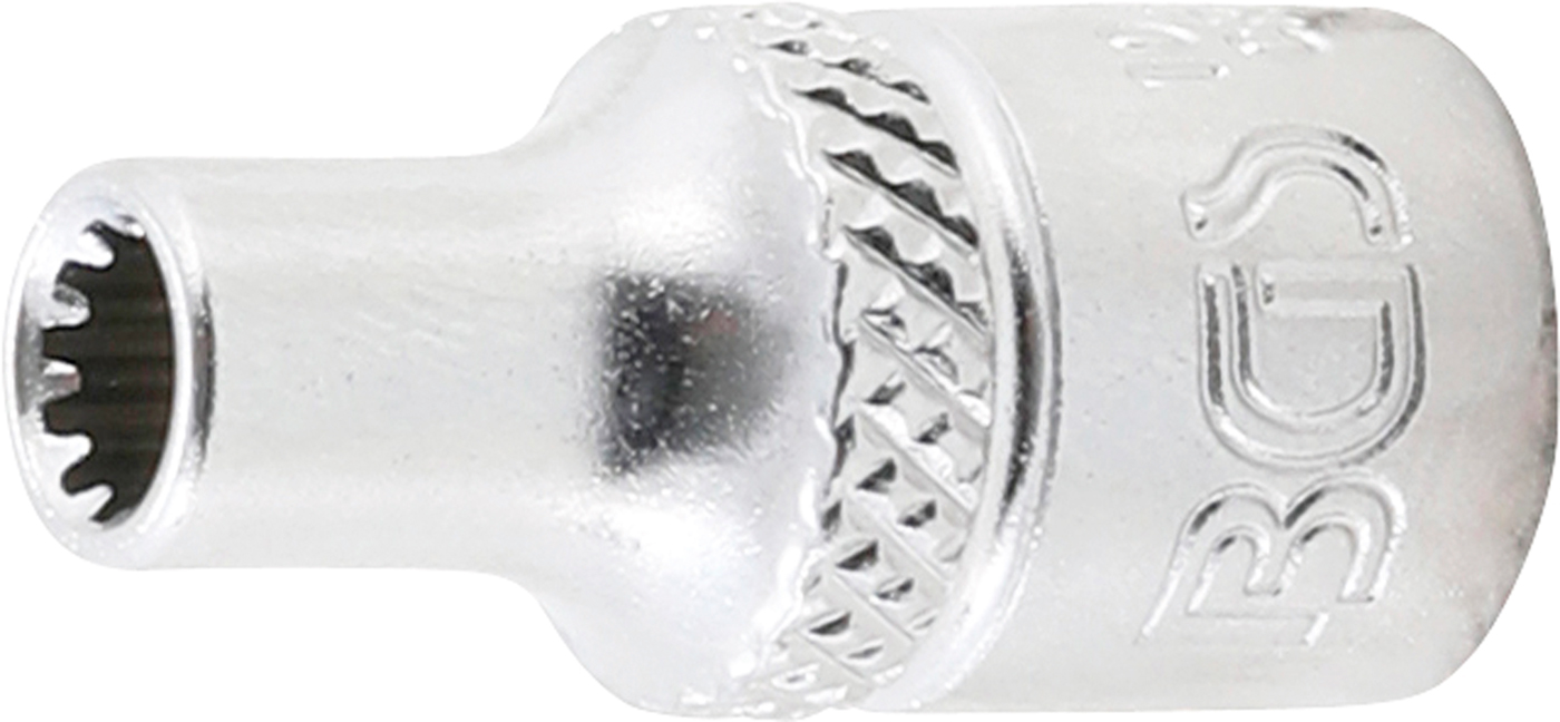 Bgs hlavice nástrčná gear lock, 6,3 mm (1/4"), 4 mm
