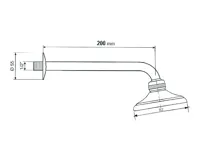 SAPHO Nástěnná sprcha, chrom (2)