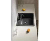 SAPHO Granitový vestavný dřez mono, 53x50cm, černá (3)