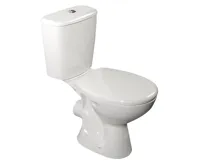 AQUALINE JUAN WC kombi, dvojtlačítko 3/6l, zadní odpad, bílá