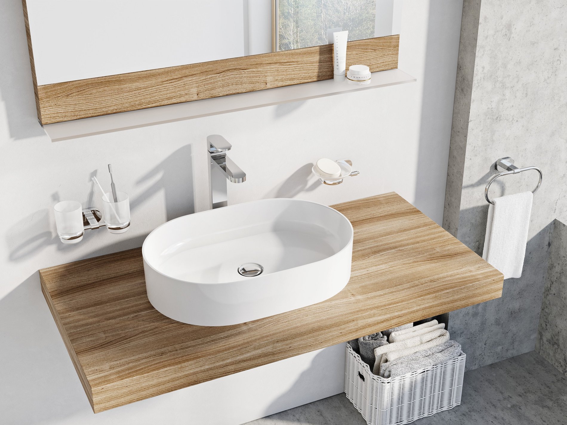 Ravak umyvadlo ceramic 550 slim o keramické