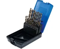 BGS Vrtáky spirálové, HSS-G M35 kobaltová ocel, 1 - 10 mm, 19dílná sada (2)