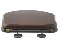 KERASAN RETRO WC sedátko, ořech/bronz (4)