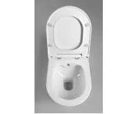 SAPHO AVVA CLEANWASH závěsná WC mísa, integrovaná baterie a bidet. sprška, Rimless, 35,5x53cm, bílá (4)