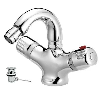 NOVASERVIS Bidetová baterie termostatická s výpustí Aquamat chrom - 2611,0