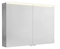 SAPHO LINEX galerka s LED osvětlením, 100x70x15cm, dub stříbrný