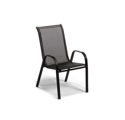Zahradní židle VALENCIA černá, stohovatelná IWH-1010006 - výprodej