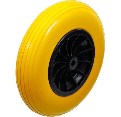 BGS Kolo pro kolečko, PU, žluté, 400 mm