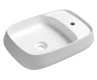 SAPHO AVENTIN keramické umyvadlo na desku, 60x40cm, bílá