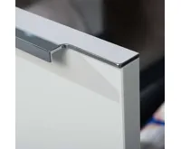 Mailo, koupelnová skříňka, umyvadlo z litého mramoru, antracit, 4 zásuvky, 1210x700x480 mm (9)