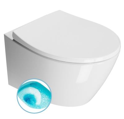 GSI MODO závěsná WC mísa, Swirlflush, 37x52cm, bílá ExtraGlaze