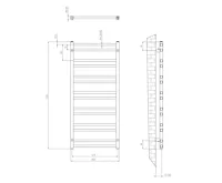 SAPHO METRO DOS otopné těleso 500x1100 mm, chrom (7)