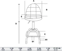 BGS Otočná pojízdná židle s opěrkou pro autoservisy | výškově nastavitelná - BGS 70146 (1)