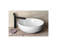 SAPHO RONDANE keramické umyvadlo na desku Ø 41cm, bílá (1)