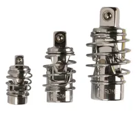 BGS Kardan ráčnový s pružinou 1/4&quot;, 3/8&quot;, 1/2&quot;, lesklý chrom, sada 3 díly