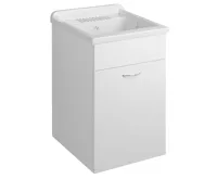 AQUALINE Výlevka na skříňku 45x50cm, plast bílá (3)