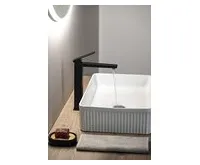 SAPHO SPECTRE stojánková umyvadlová baterie vysoká, černá mat (1)